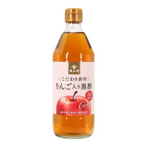 Fukuyamasu Aged schwarzer Essig mit japanischem Apfelsaft – 500ml