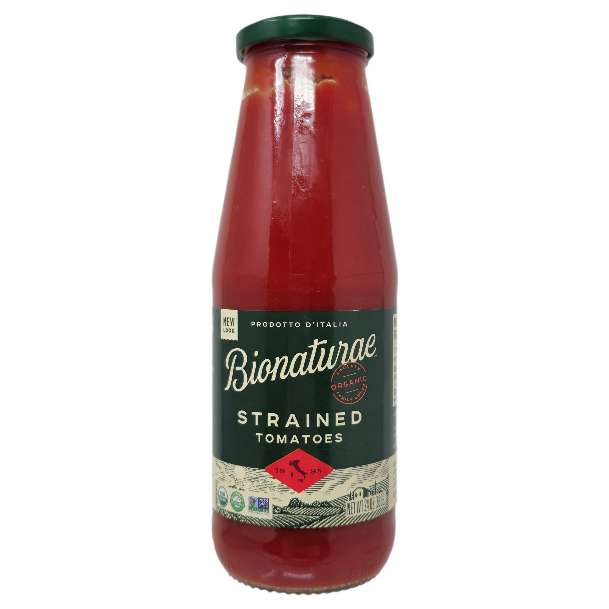 Bionaturae Bio Strained Tomatoes Kein Salz hinzugefügt – 24oz