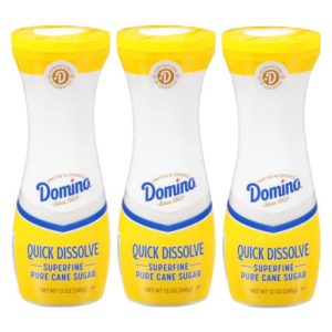 Domino weißer Zucker reines Rohr Zucker schnell auflösen Superfine, 12 Unzen (Packung mit 3)