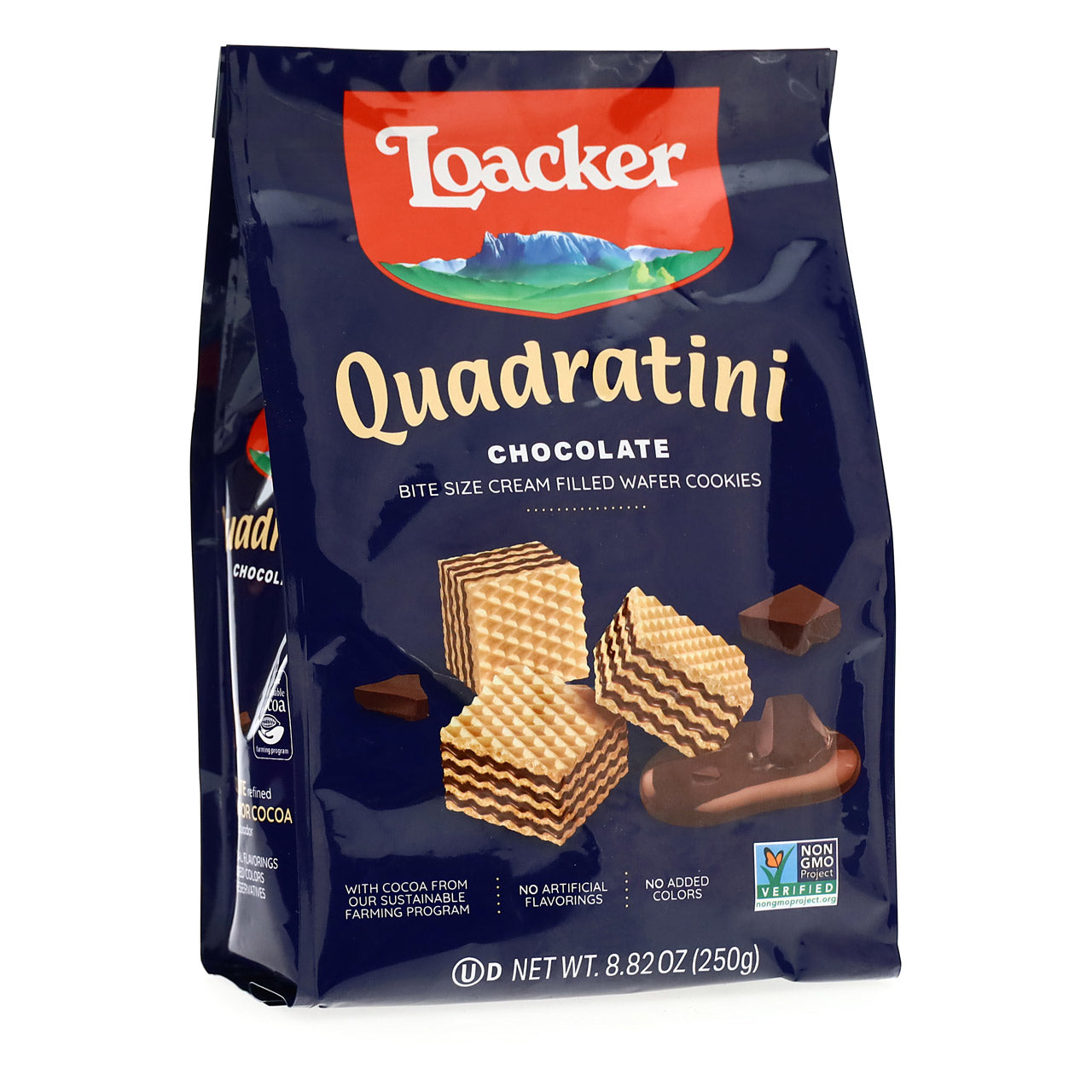 Loacker Quadratini Schokoladen-Waffel Kekse, 8,82 oz