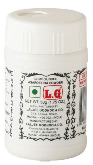 LG zusammengesetzte Asafoetida Pulver (Hing) 3,5 Unzen (100g)