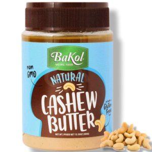 Bakol Natürliche Cashewbutter, ohne Gentechnik, Glutenfrei, 12,35 oz