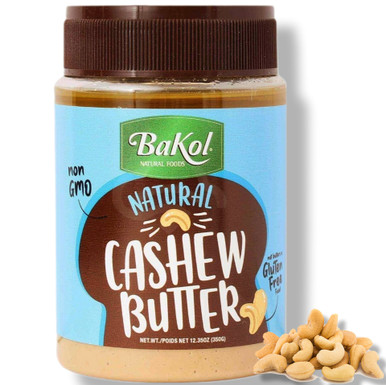 Bakol Natürliche Cashewbutter, ohne Gentechnik, Glutenfrei, 12,35 oz