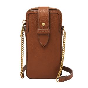 Fossil Lainie Leder-Handyhülle zum Umhängen für Damen