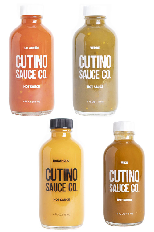 Cutino Chilisauce Komplettes Geschenkset, 4/4oz