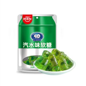 Amos 4D Gummy Soda Limette Süßigkeiten 72g