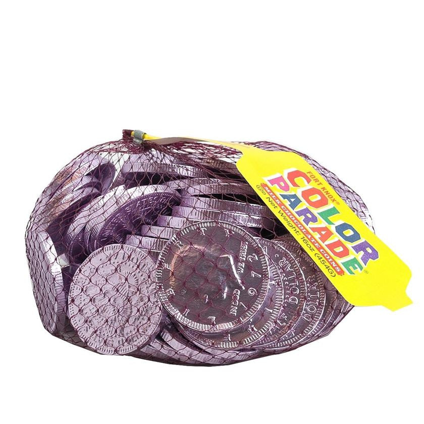 Lavendel Schokolade Folie Münzen