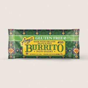 Amy's Glutenfreie Bohnen & Reis Burrito, 6oz