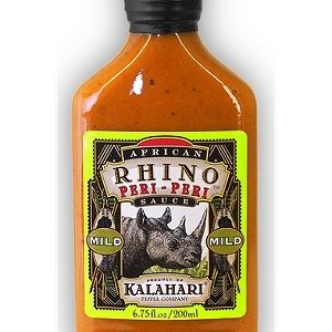 Afrikanische Nashorn Peri-Peri milde Sauce