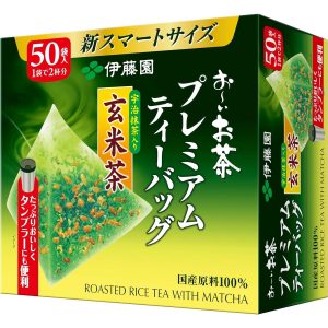 Itoen Oi Ocha Premium Matcha Grüner Tee mit geröstetem Reis 50 Beutel