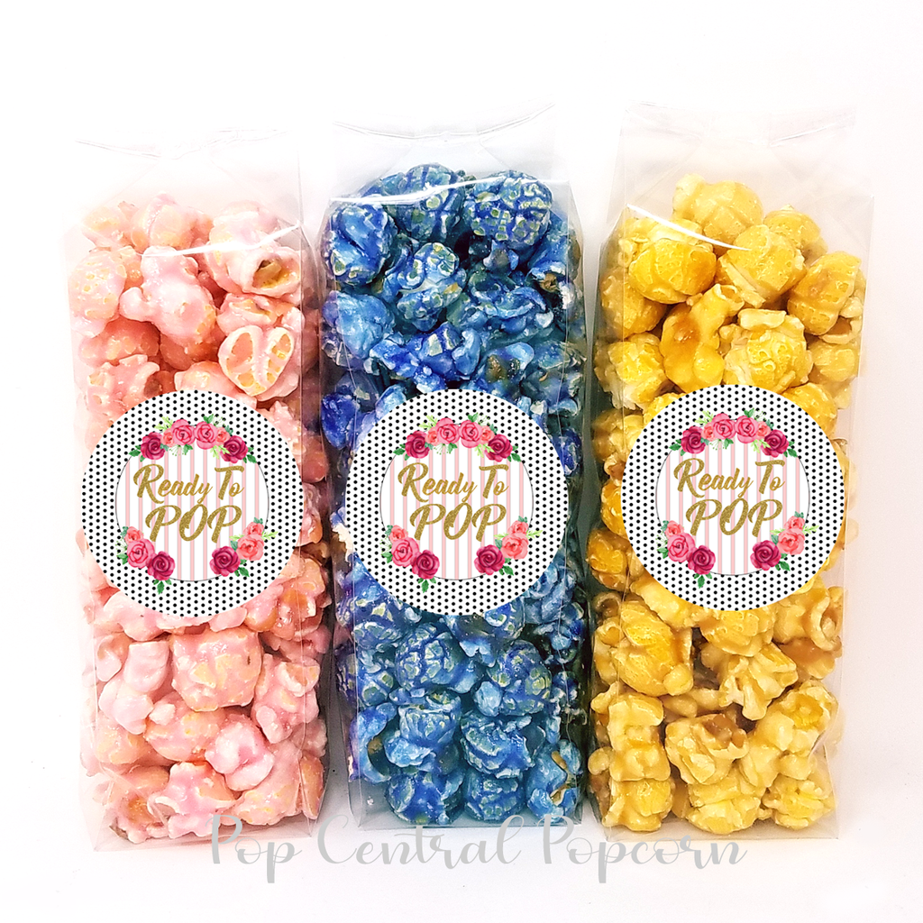 Popcorn Favors – Schwarz-Weiß-Polkadot