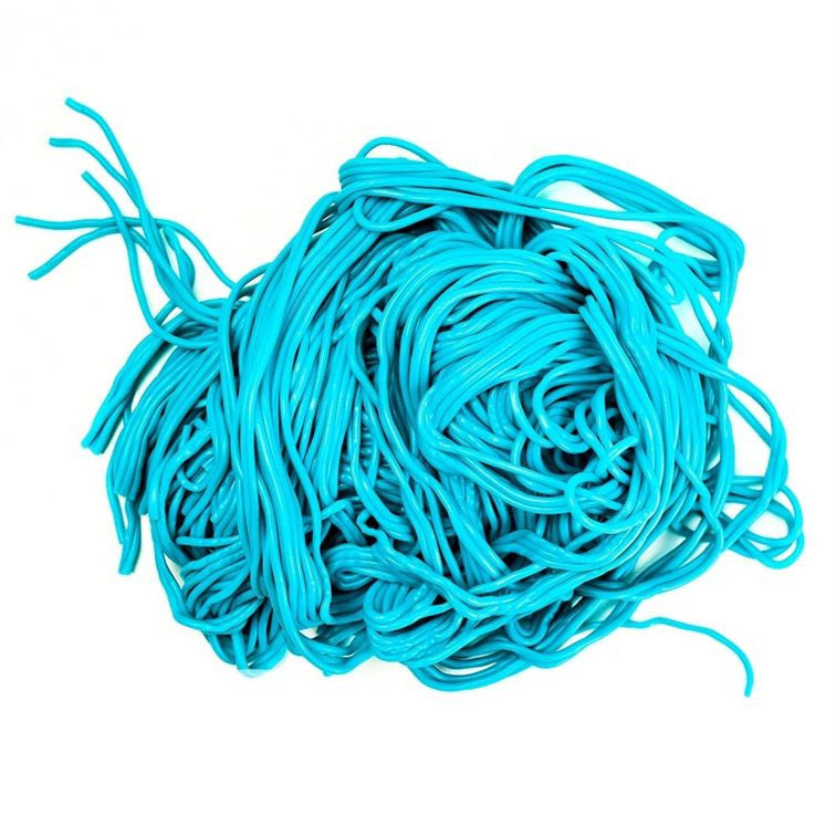 Lakritz Schnürsenkel Blau Himbeere