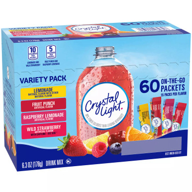 Kristall hell Drink Mischung Sortiment Packung, 60 Stück