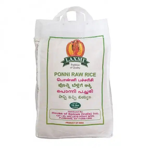 Laxmi Ponni roher Reis, 10 Pfund