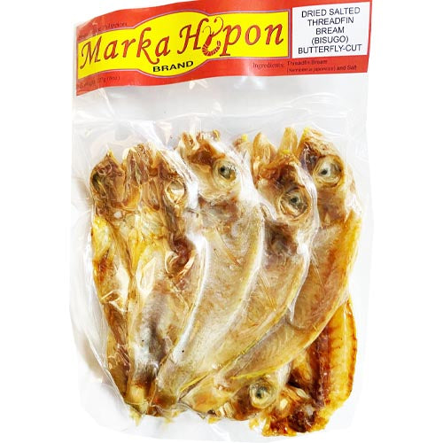 Marka Hipon getrocknete gesalzene Fädenbrassen (bisugo) Schmetterlingsschnitt – 8 Unzen