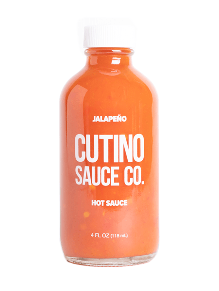 Chilisauce Jalapeño Rot von Cutino Sauce Co 4 oz Hitze 5