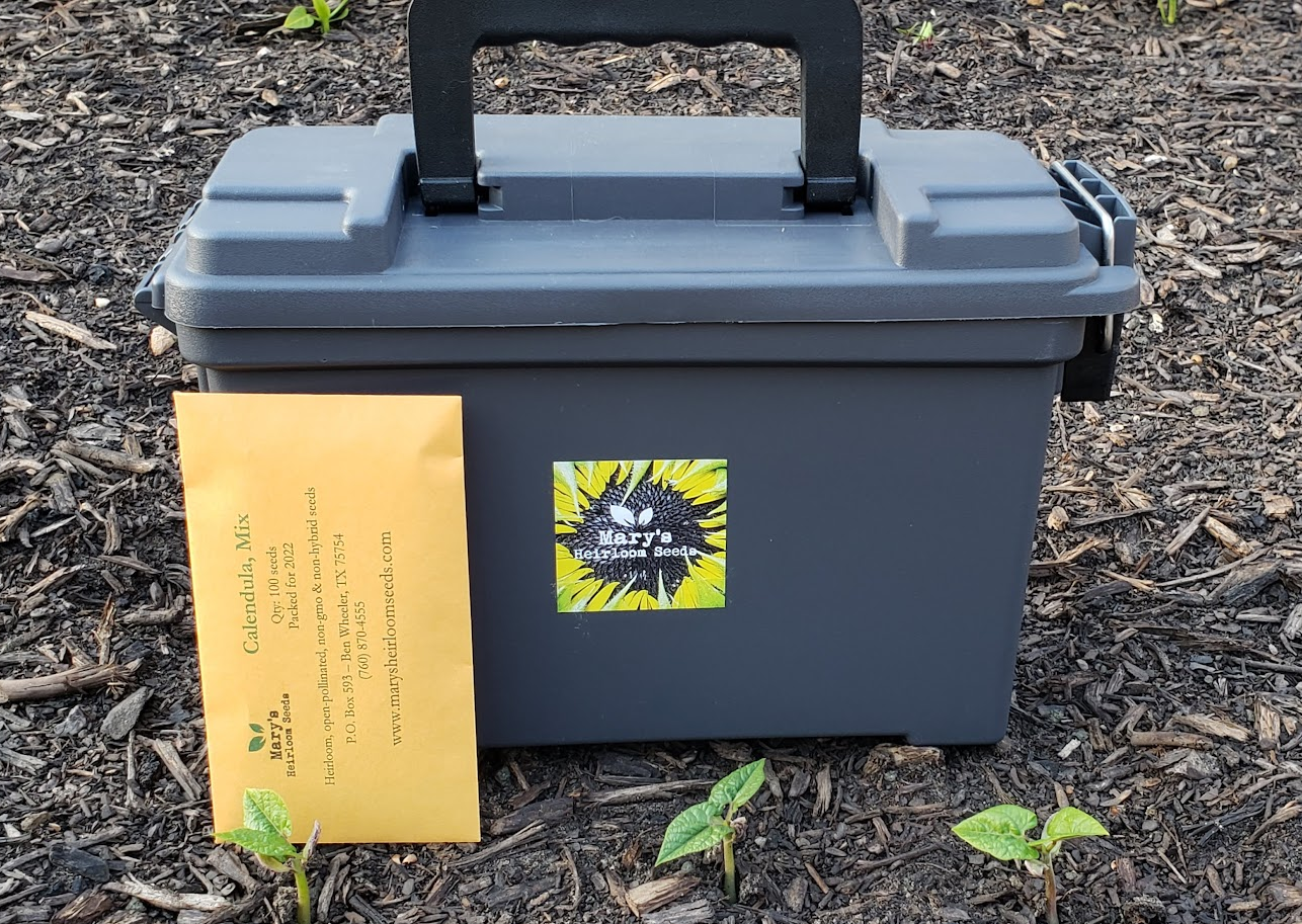 Samen Aufbewahrungsbox mit Heirloom Seeds – Geschenkset