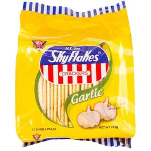 m.y. san – Skyflakes Knoblauch Snack-Packung – 10 Packungen – 25 g