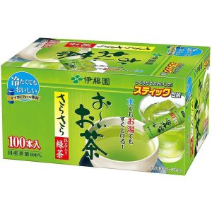 Itoen Oi Ocha Japanese sofort grüner Tee Matcha Mischung Pulver 100 Sticks