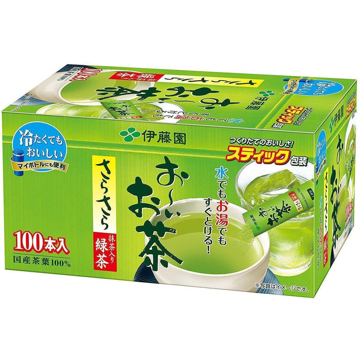 Itoen Oi Ocha Japanischer Instant Grüner Tee Matcha Blend Pulver 100 Sticks