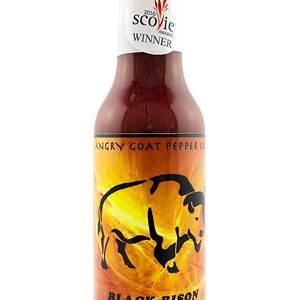 Angry Goat Pepper Co. schwarze Bison scharfe Sauce, . – 5oz