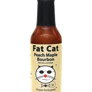 Fat Cat Pfirsich Ahorn Bourbon scharfe Sauce und Glasur, . – 5oz