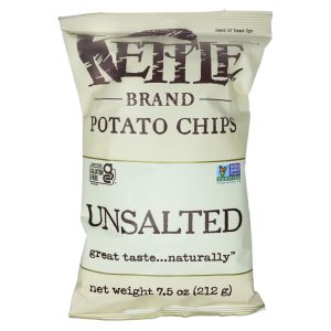 Kettle Brand ungesalzene Kartoffelchips 7,5 Unzen