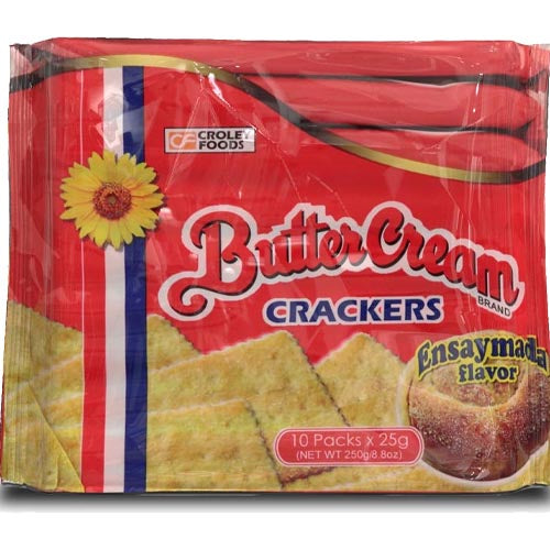 Buttercreme – Ensaymada aromatisierte Cracker – 10er Packung – 25 G – 8,8 OZ
