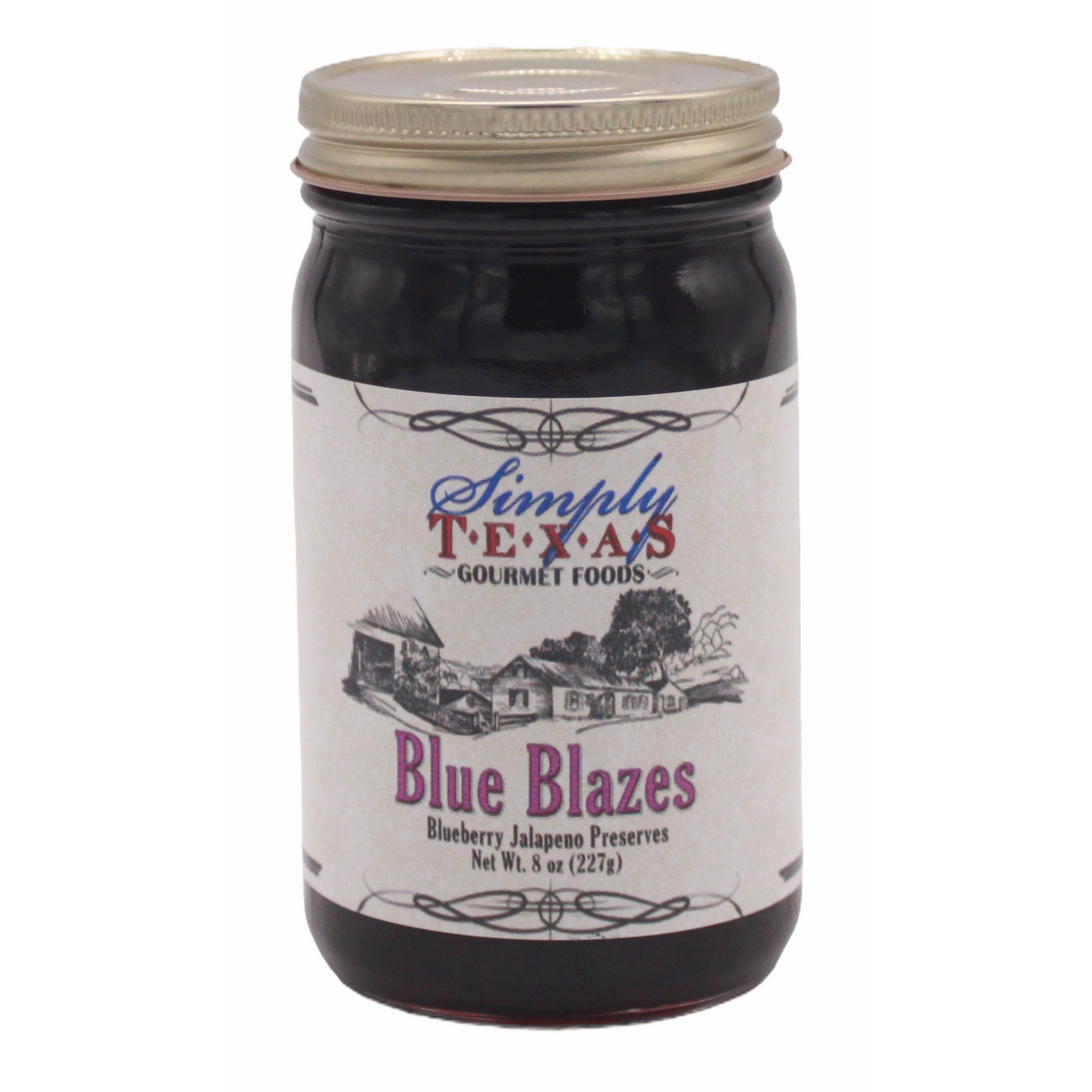 Simply Texas Blau Blazes Heidelbeere Preserves