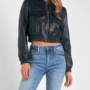 Bomberjacke in Schwarz