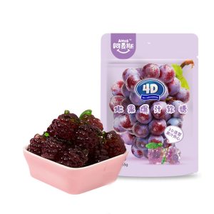 Amos 4D Traube Frucht gefüllte Gummy Süßigkeiten 65g