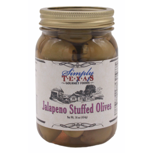 einfach texas jalapeno gefüllte Oliven