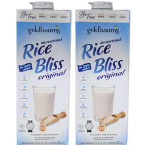 Goldbaums Reisglück original ungesüßt Reisgetränk, milchfrei, 33,8 Floz (Packung mit 2)