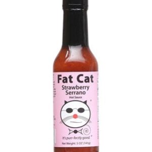 scharfe Sauce Fett Katze Erdbeere Serrano 5 Unzen Hitze 5 $8,48