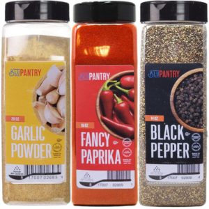 Passover Essential Gewürzset, Knoblauchpulver, schicke Paprika, schwarzer Pfeffer