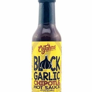 scharfe Sauce schwarzer Knoblauch Chipotle Cajohns 5 Unzen Hitze 7 $10.98