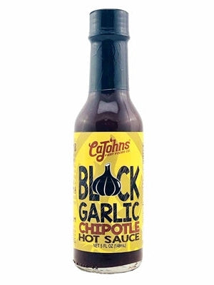 Chilisauce Schwarzer Knoblauch Chipotle CaJohns 5 oz Hitze 7