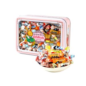 Weißes Kaninchen Creamy Süßigkeiten sortierte Aromen in Premium Zinn Verpackung 400g