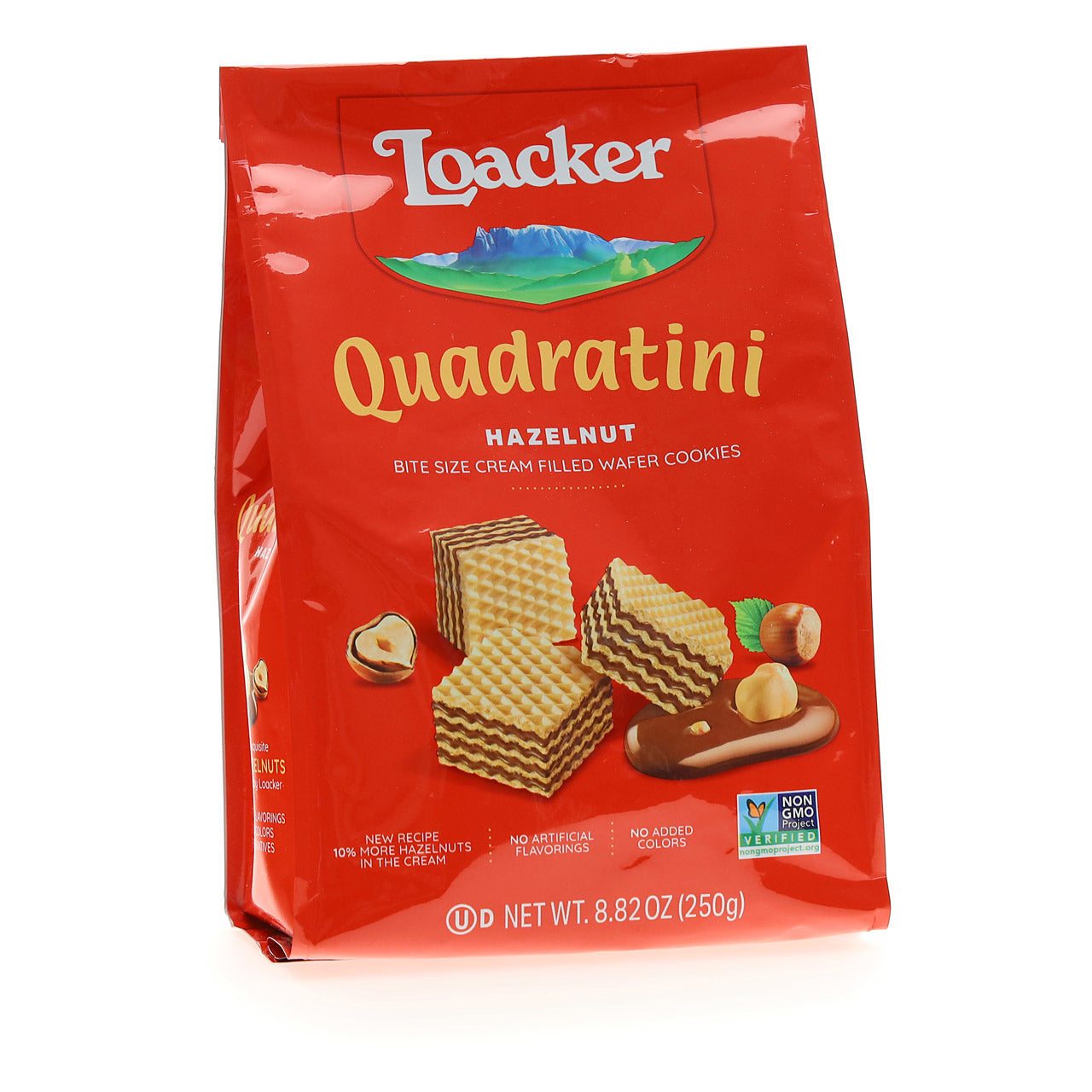 Loacker Quadratini Haselnuss Waffeln, 8,82 oz – Kekse