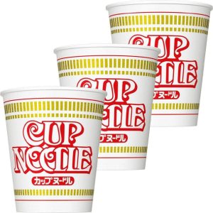 Nissin Instant Tasse Nudeln Sojasauce Geschmack (Packung mit 3)