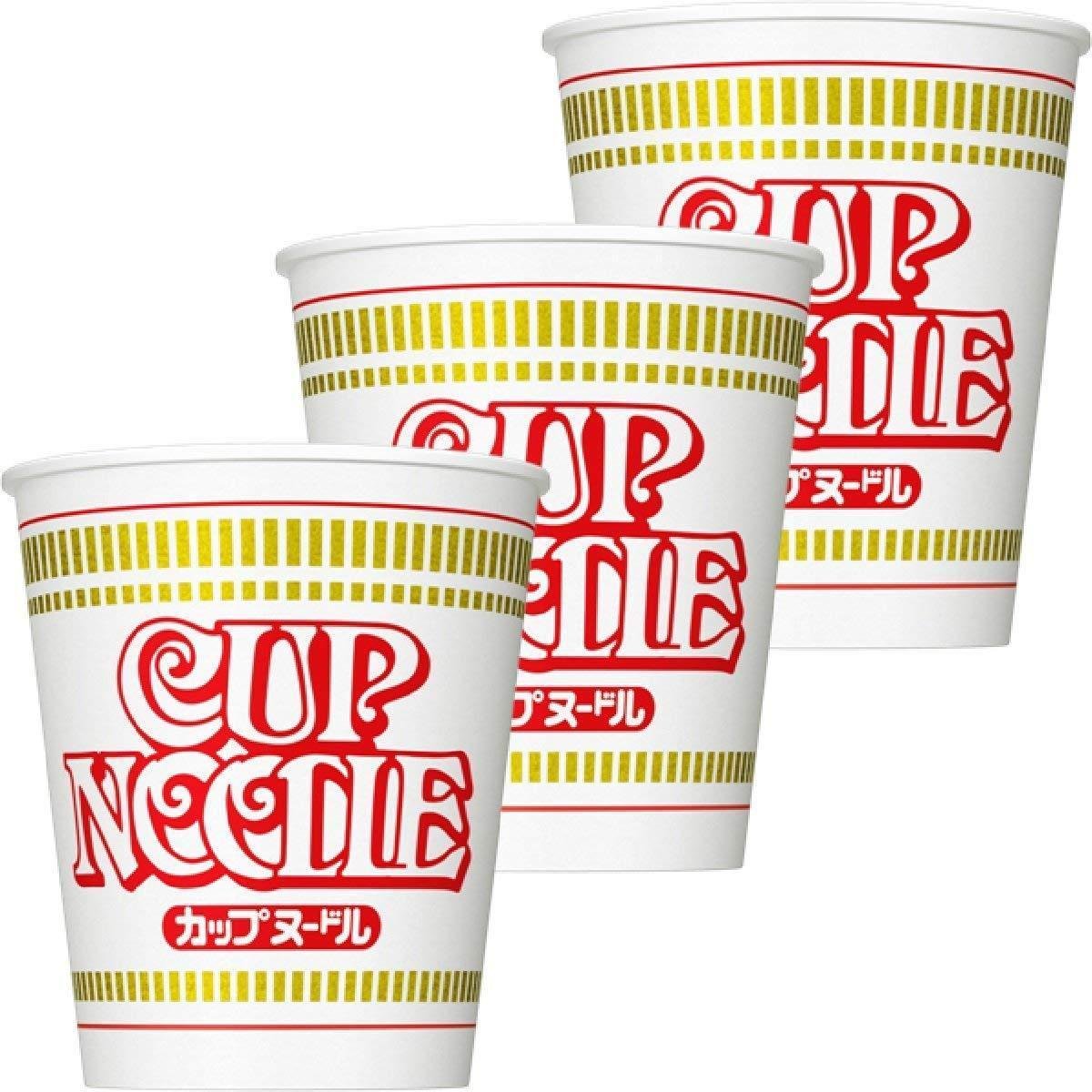 Nissin Instant Cup Nudeln Sojasoße Aroma (Packung mit 3)