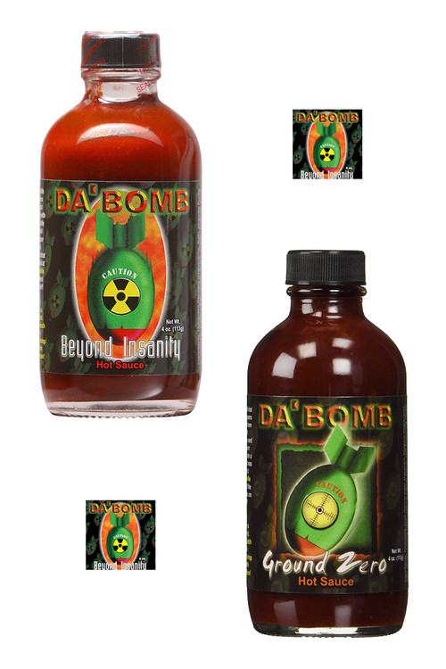 Da Bombe heißesten heißen Saucen Geschenk-Set, 2/4oz
