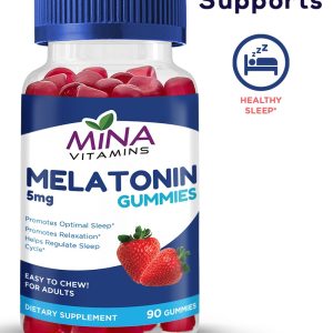 mina halal Vitamine Gummi, Melatonin, 90-fach