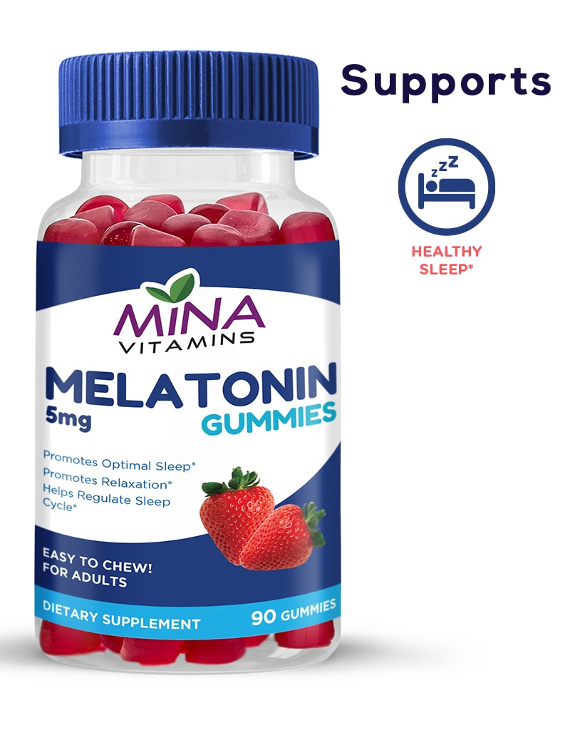 Mina Halal Vitamine Gummis, Melatonin, 90-Graf