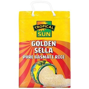 Tropical Sun Golden Sella Premium Basmati Reis für authentischen Geschmack