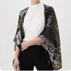 Exquisite Jacke in Schwarz-Metallic