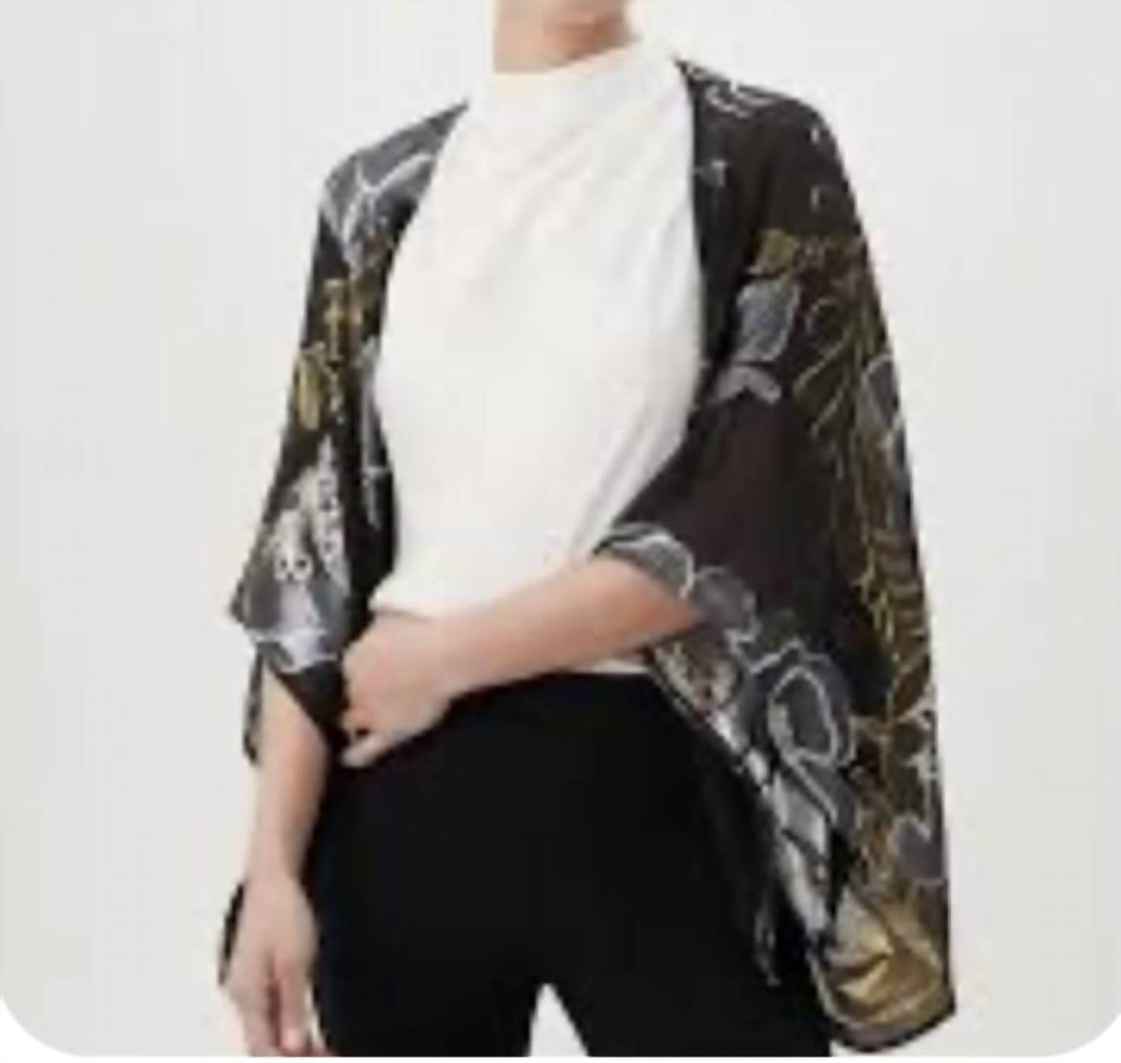 Exquisite Jacke in Schwarz Metallic