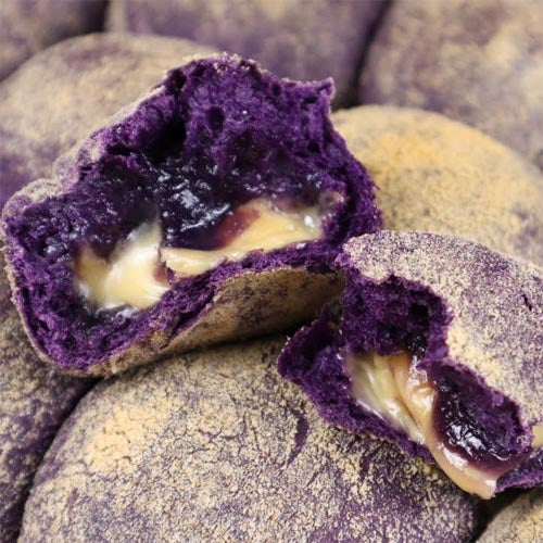 Kagat Bakery – UBE Brot mit UBE Marmelade + Käse im Inneren – 6 Stück