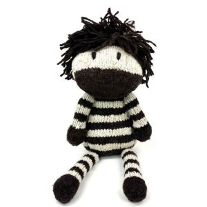 Finn + Emma Wolle Knit Buddy Stofftier | Zachary das Zebra