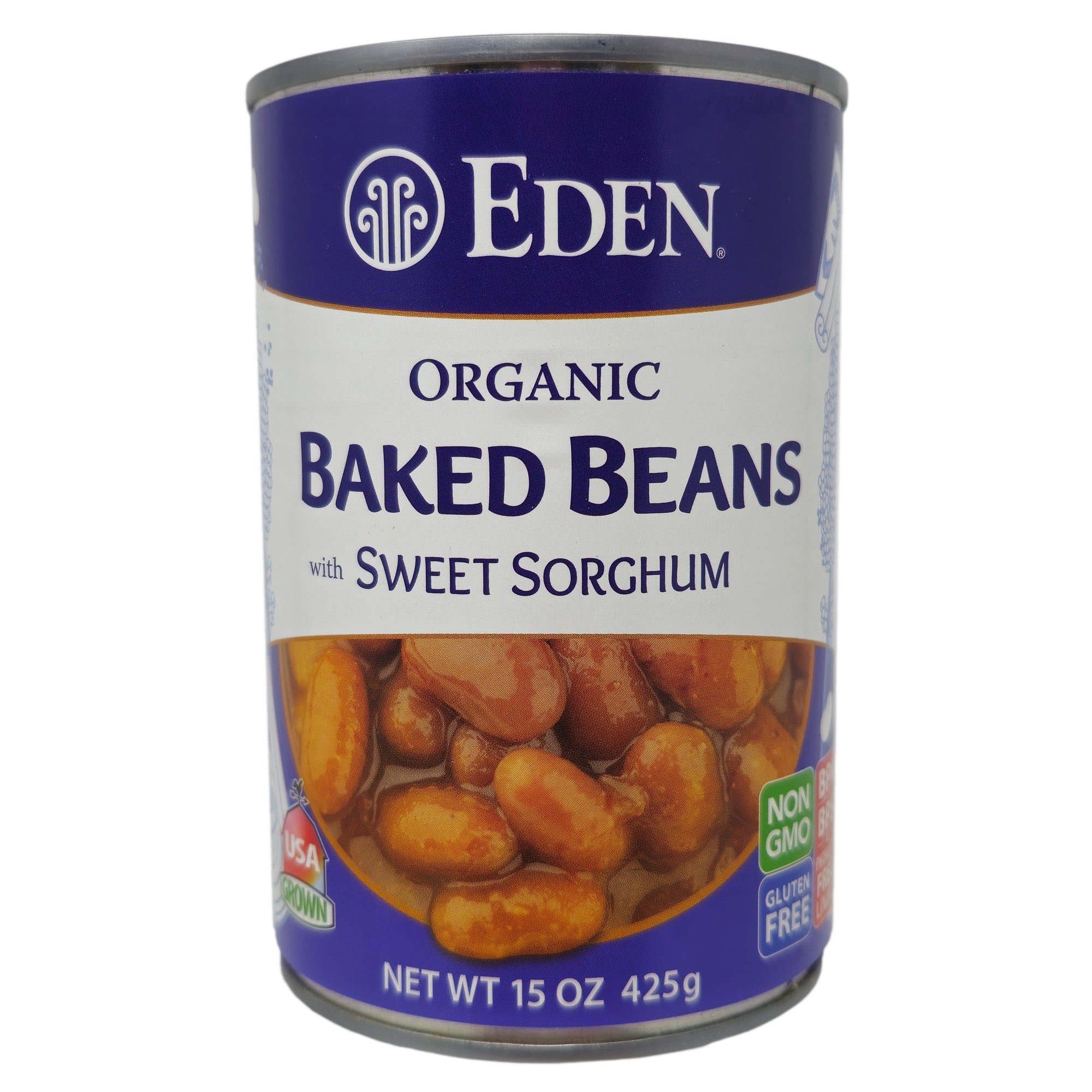Eden Baked Beans mit süßem Sorghum – 15 Unzen
